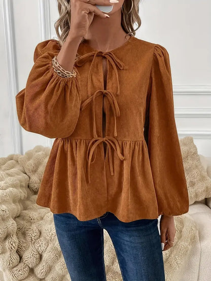 Pilar® | Stijlvolle corduroy blouse