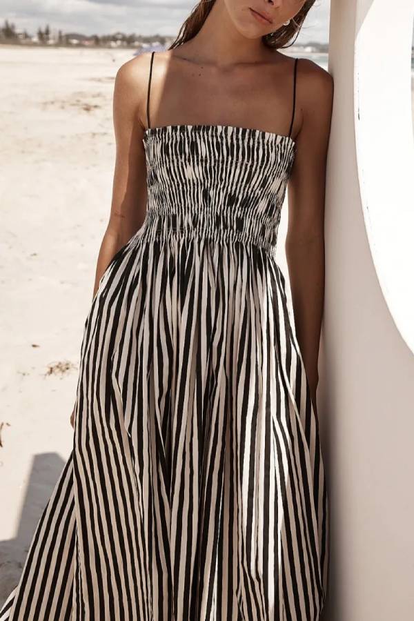 Zoe® | Elegante jurk met zebrastrepen