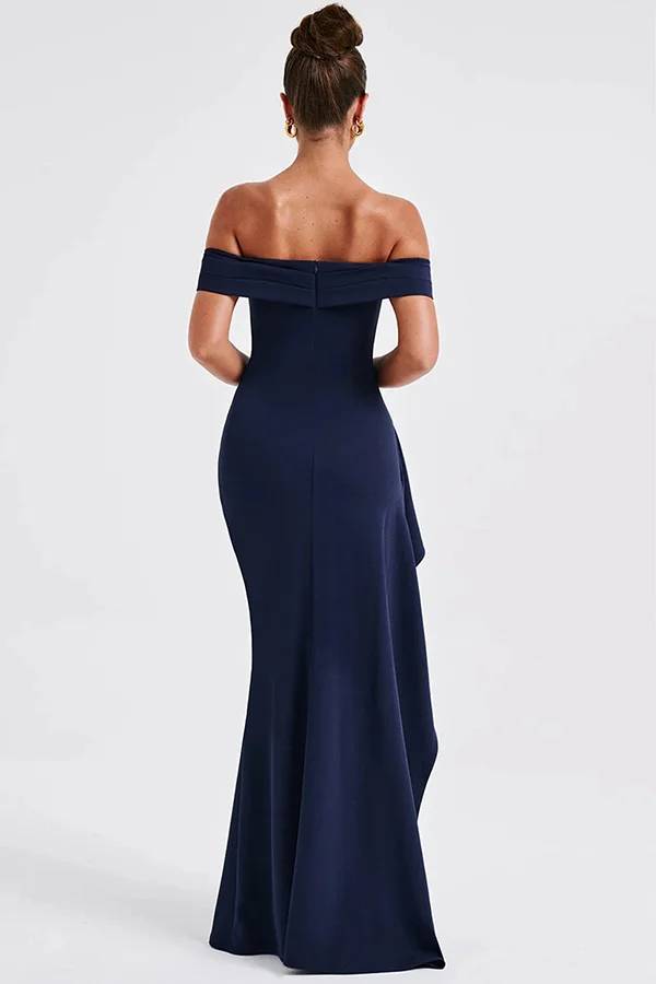 Lea® | Off-shoulder maxi-jurk met hoge split