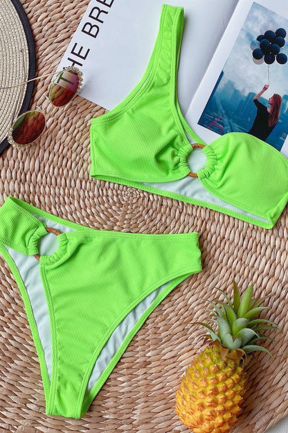 Concepción® | Bikini met hoge taille en één schoudercup