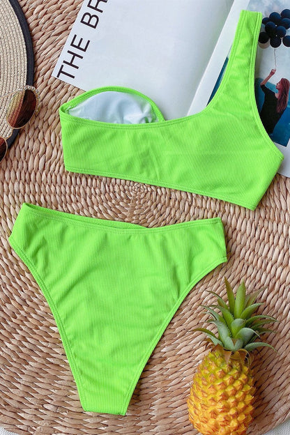 Concepción® | Bikini met hoge taille en één schoudercup