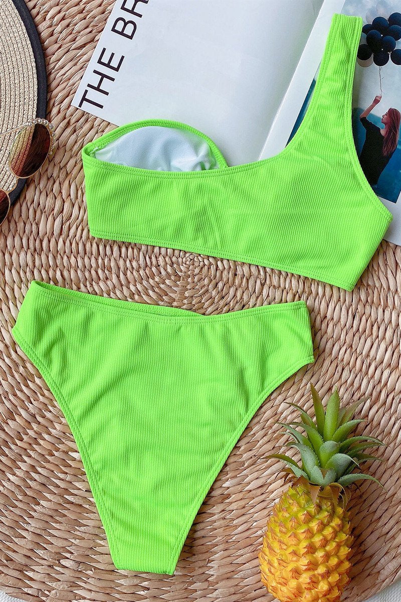 Alba® | Bikini met bandje en hoge taille