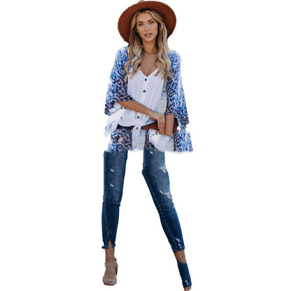 Vev® | Bohemian blouse zonwerend vest sjaal