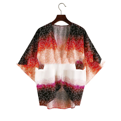 Vev® | Bohemian blouse zonwerend vest sjaal