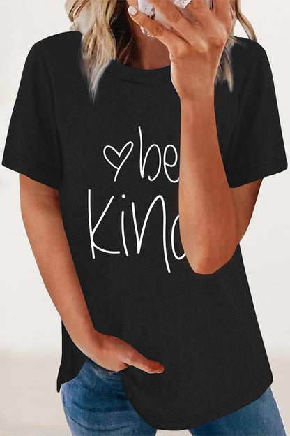 Antonella® | Casual T-shirts met O-hals en letterprint