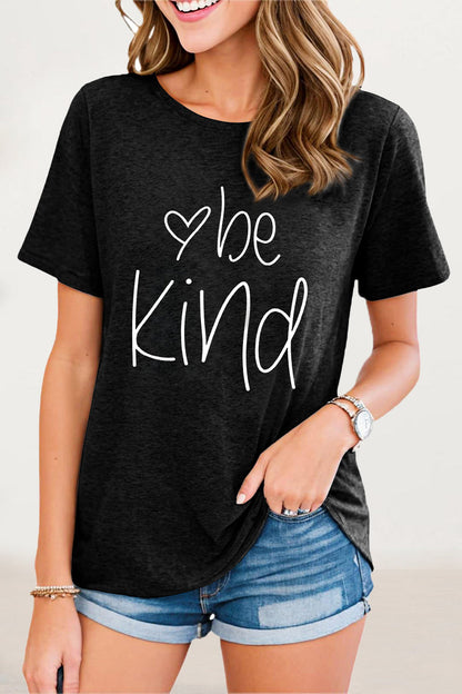 Antonella® | Casual T-shirts met O-hals en letterprint