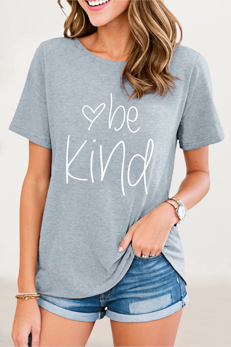 Antonella® | Casual T-shirts met O-hals en letterprint