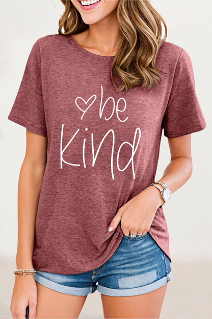 Antonella® | Casual T-shirts met O-hals en letterprint