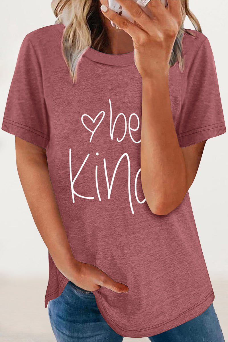 Antonella® | Casual T-shirts met O-hals en letterprint