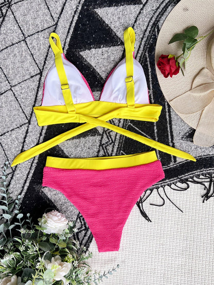 Zara® | Gestructureerde triangelbikini met hoge taille