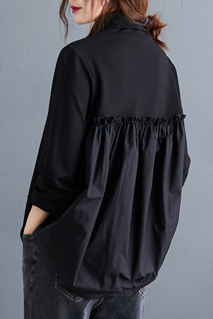 Lucia® | Kantoorblouse met opstaande kraag