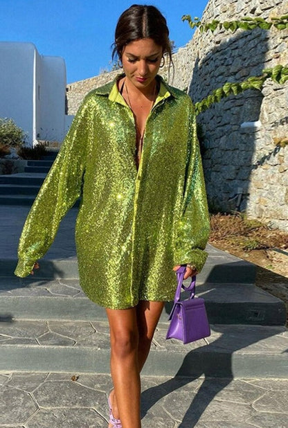 Aida® | Oversized glitterblouse