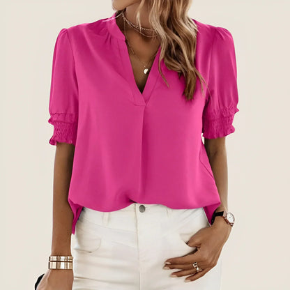 Monika® | Stijlvolle V-hals blouse