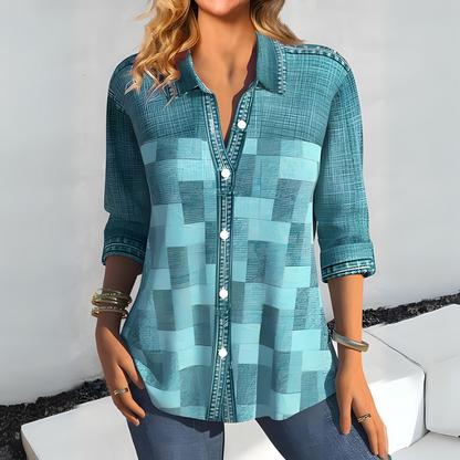 Elisa® | Casual geruite blouse