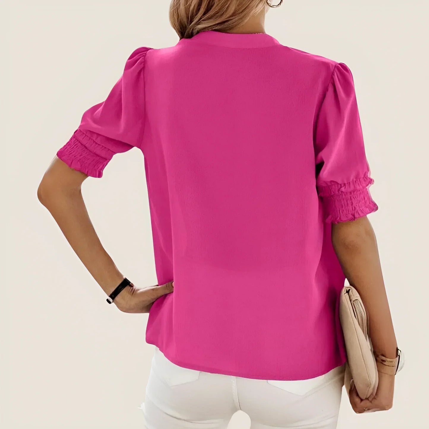 Monika® | Stijlvolle V-hals blouse