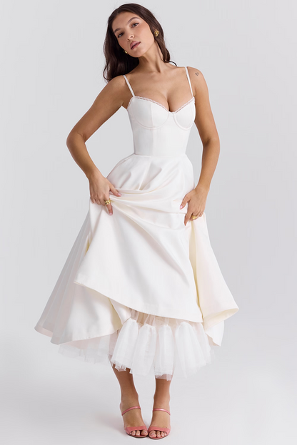 Araceli® | Elegante satijnen feestjurk