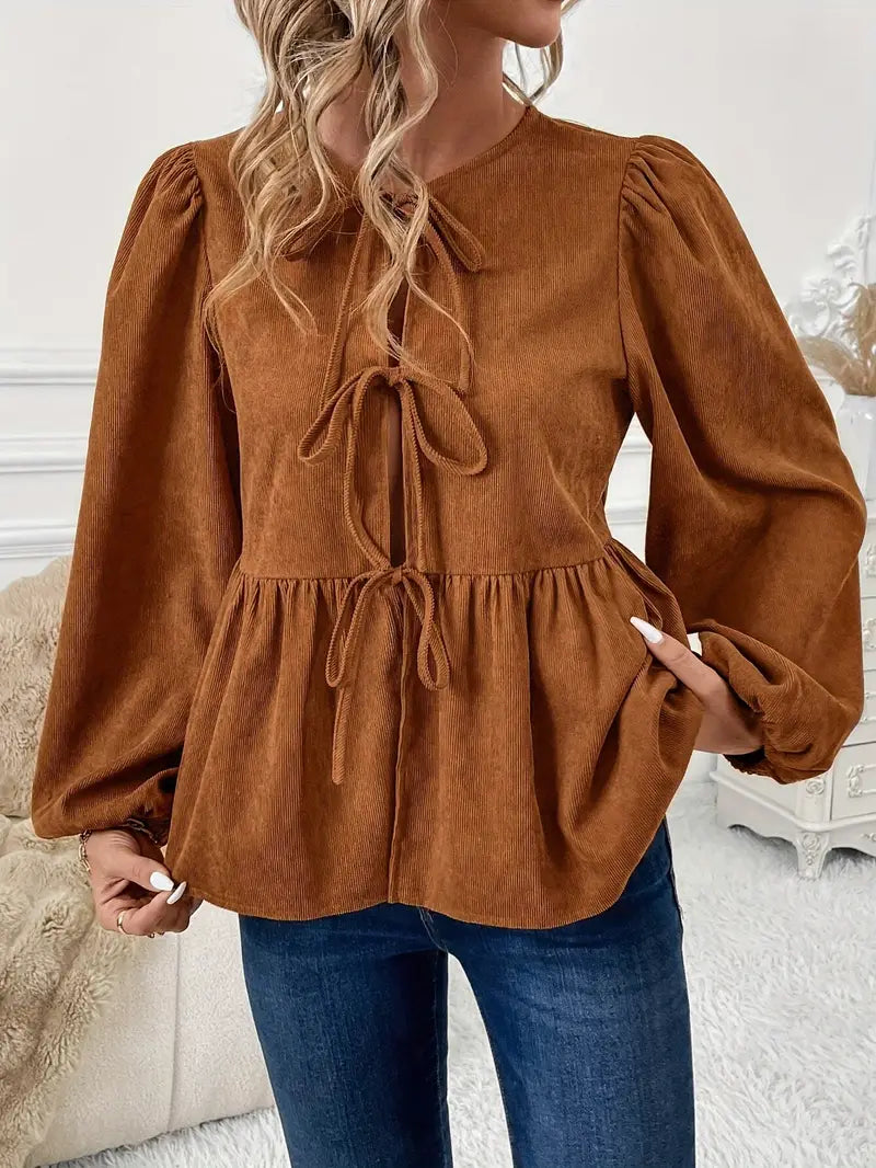 Pilar® | Stijlvolle corduroy blouse