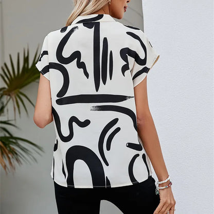 Nadia® | Elegante blouse met grafische print