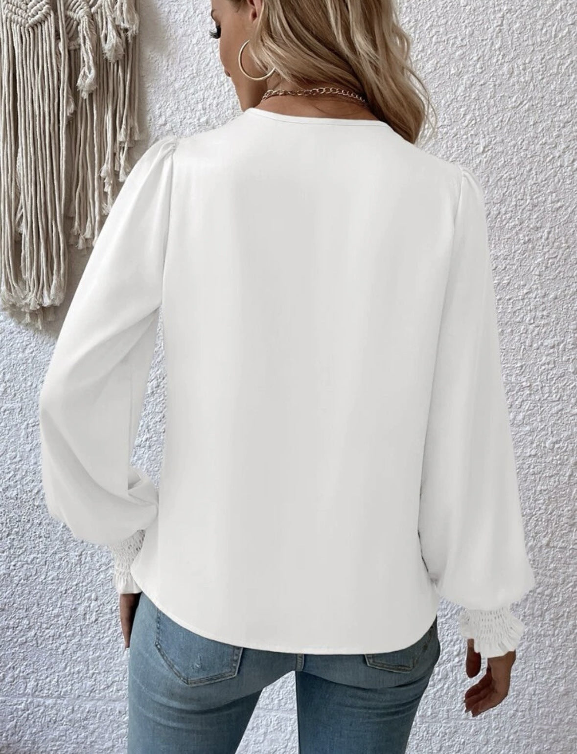 Iliana® | Romantische blouse met lantaarnmouwen