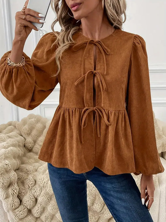 Pilar® | Stijlvolle corduroy blouse