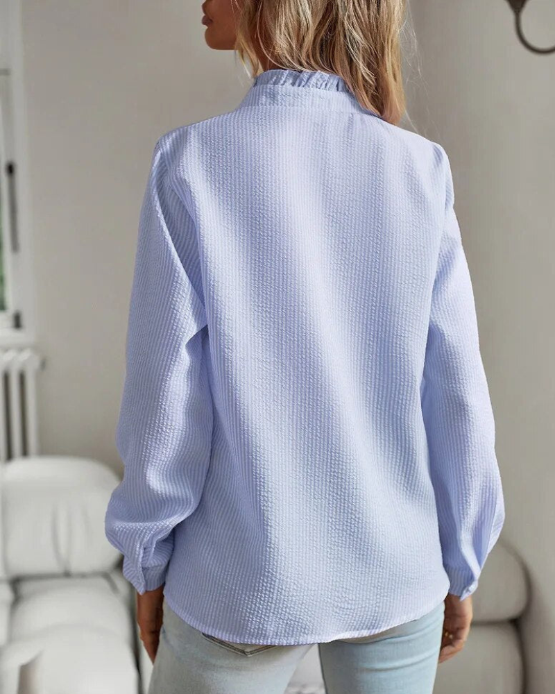 Lunaria® | Casual blouse met ruches