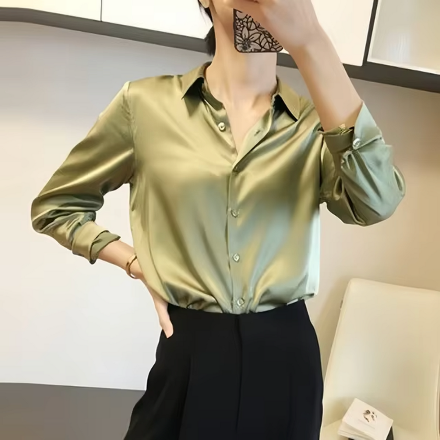 Dana® | Elegante satijnen blouse