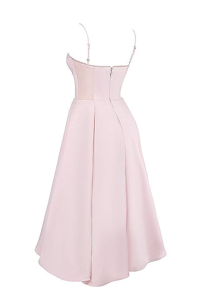 Lotharingen® | Strapless mouwloze maxi-jurk met V-hals en tutu