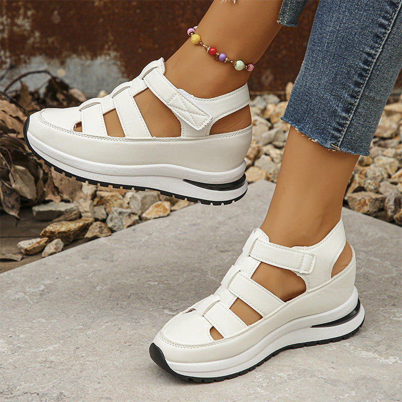 Renata® | Orthopedische sneakersandalen van plantaardig leer