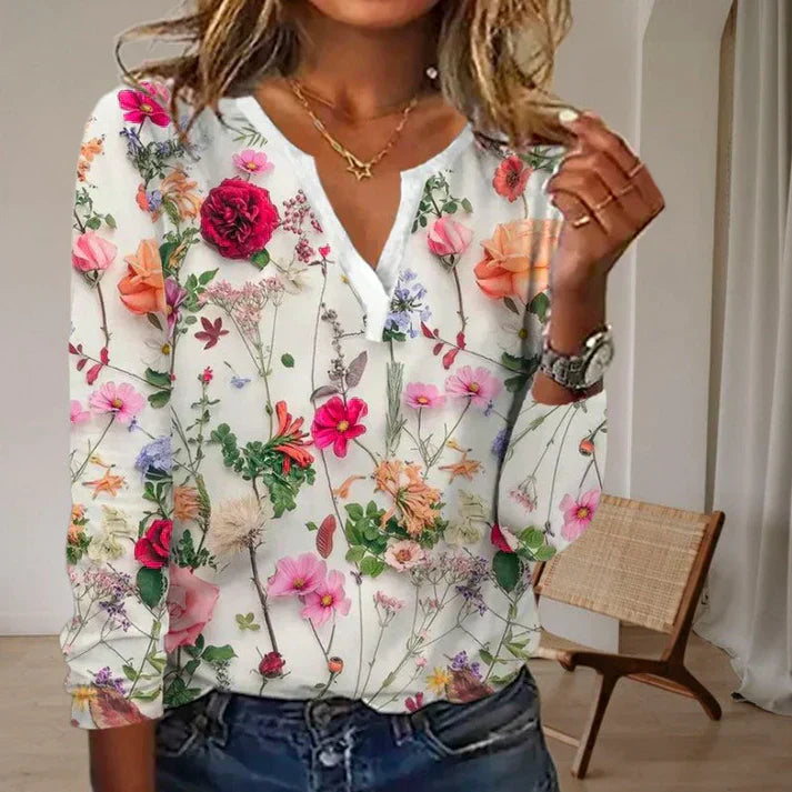 Mar® | Casual blouse met bloemenprint