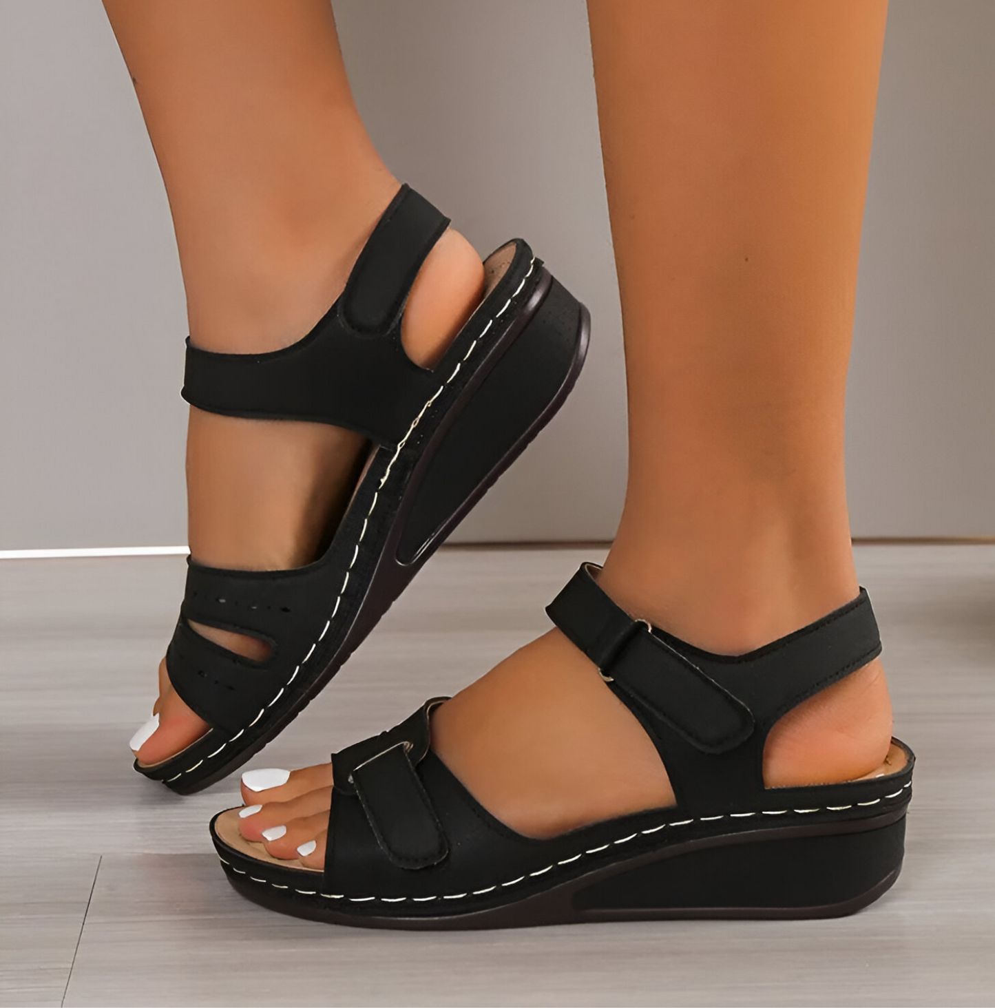 Allison® | Zachte, elegante sandalen met sleehak