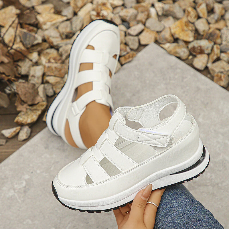 Renata® | Orthopedische sneakersandalen van plantaardig leer