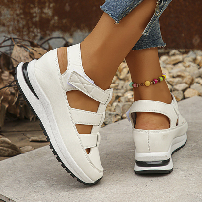 Renata® | Orthopedische sneakersandalen van plantaardig leer