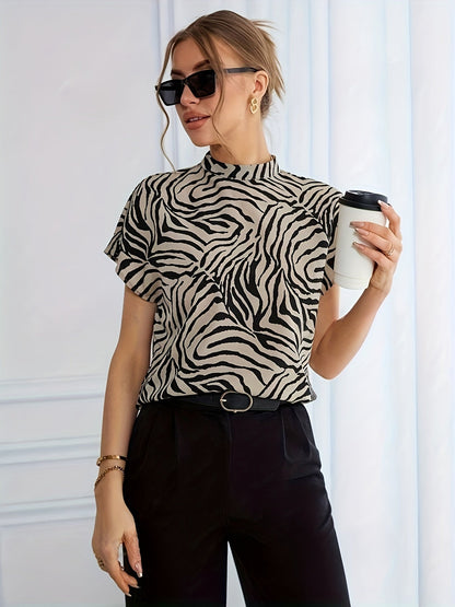 Ernestine® | Blouse met zebraprint