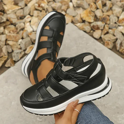 Renata® | Orthopedische sneakersandalen van plantaardig leer