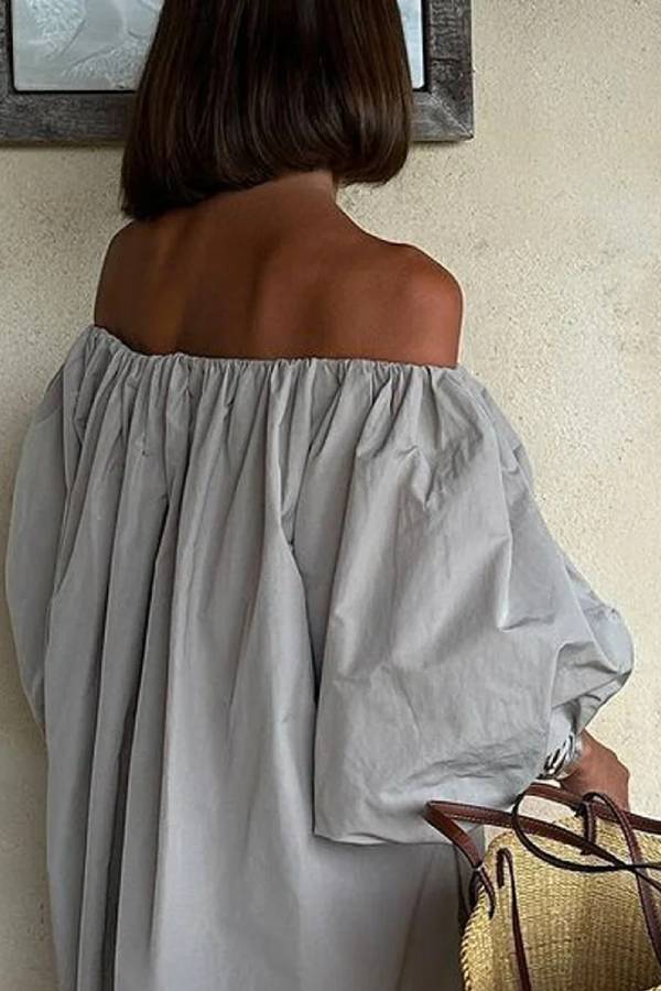 Teodora® | Casual off-shoulder losse jurk