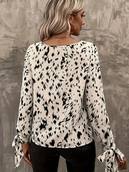 Marisol® | Elegante blouse met lange mouwen en geknoopte manchetten