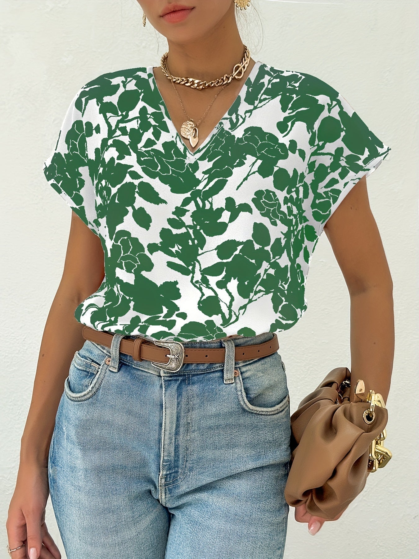 Mirjam® | Damesblouse met bloemenprint en V-hals