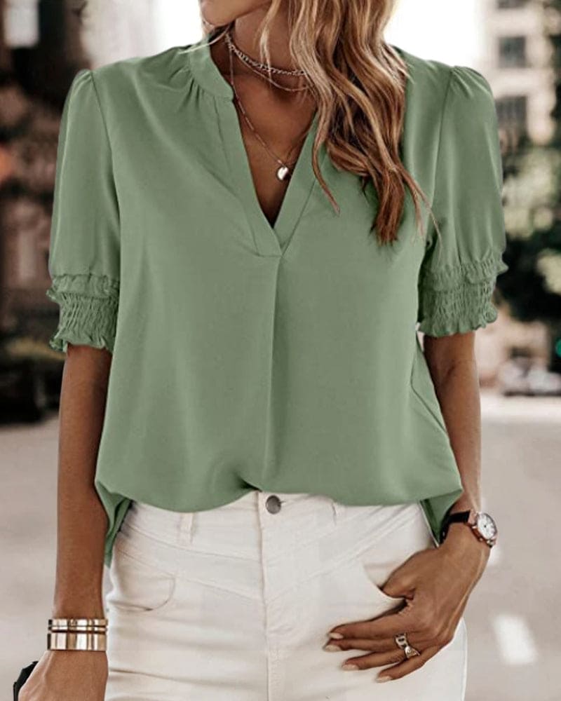 Paola® | Blouse met V-hals