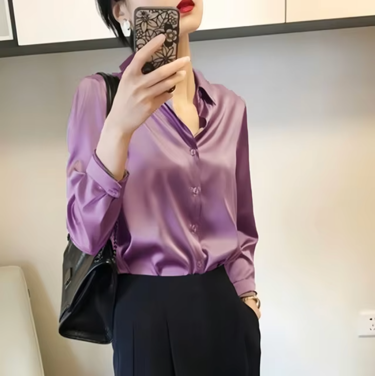 Dana® | Elegante satijnen blouse