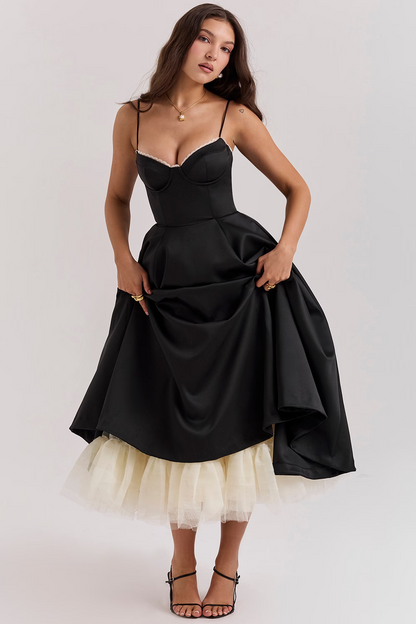 Araceli® | Elegante satijnen feestjurk