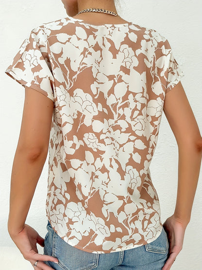 Mirjam® | Damesblouse met bloemenprint en V-hals