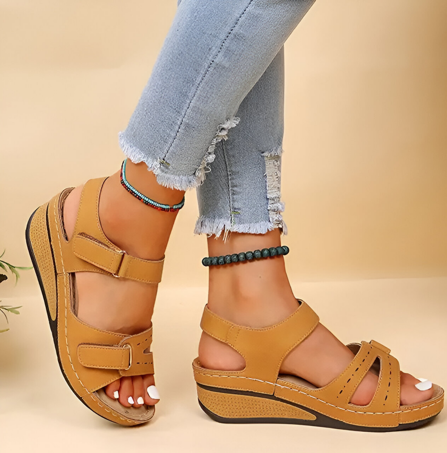 Allison® | Zachte, elegante sandalen met sleehak