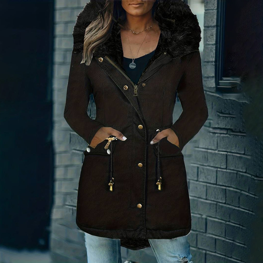 Elena® | Stijlvolle dames winterjas met capuchon