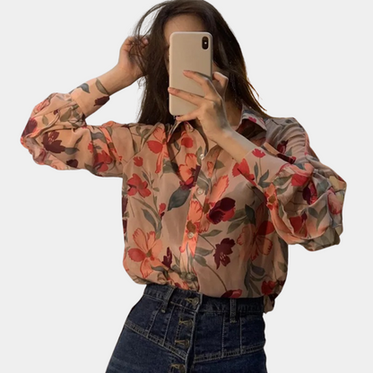 Jasmijn® | Fijne bloemenblouse voor dames