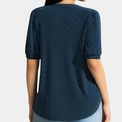 Mireia® | Elegante blouse met V-hals voor dames voor een verfijnde look