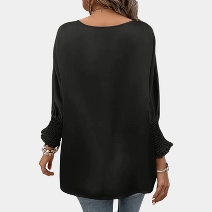 Sara® | Elegante blouse met ronde halslijn voor dames