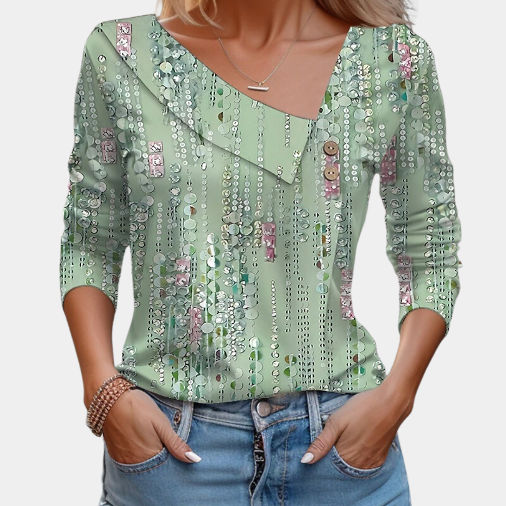 Jean® | Blouse met lange mouwen en bloemenprint