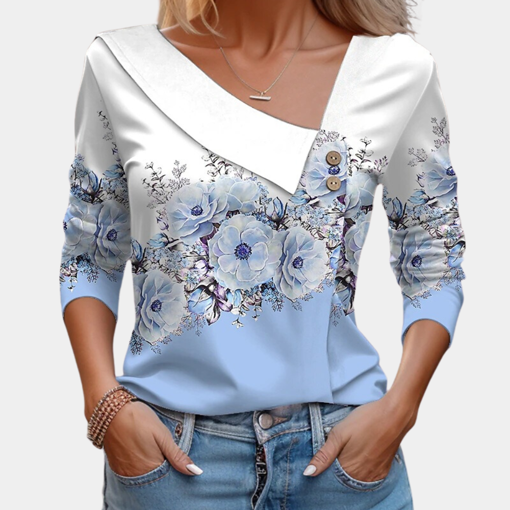 Jean® | Blouse met lange mouwen en bloemenprint