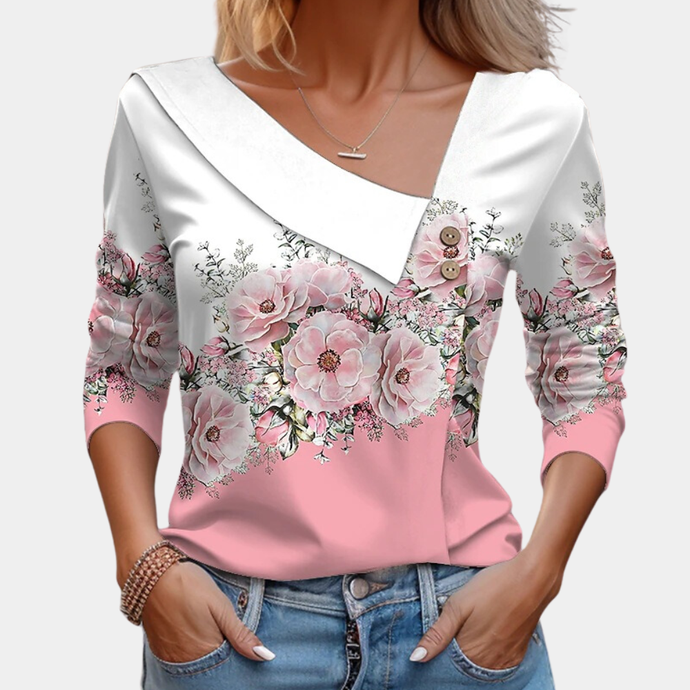 Jean® | Blouse met lange mouwen en bloemenprint