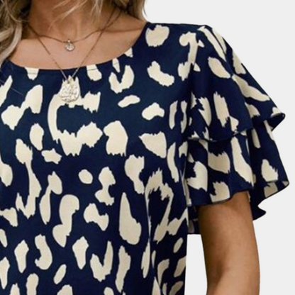 Valentina® | Modieuze blouse met luipaardprint voor dames